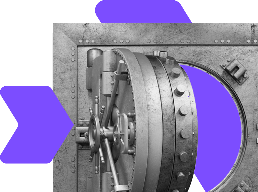 Secure steel vault door, symbolising WIUS Capital’s diverse and safeguarded asset class investment opportunities