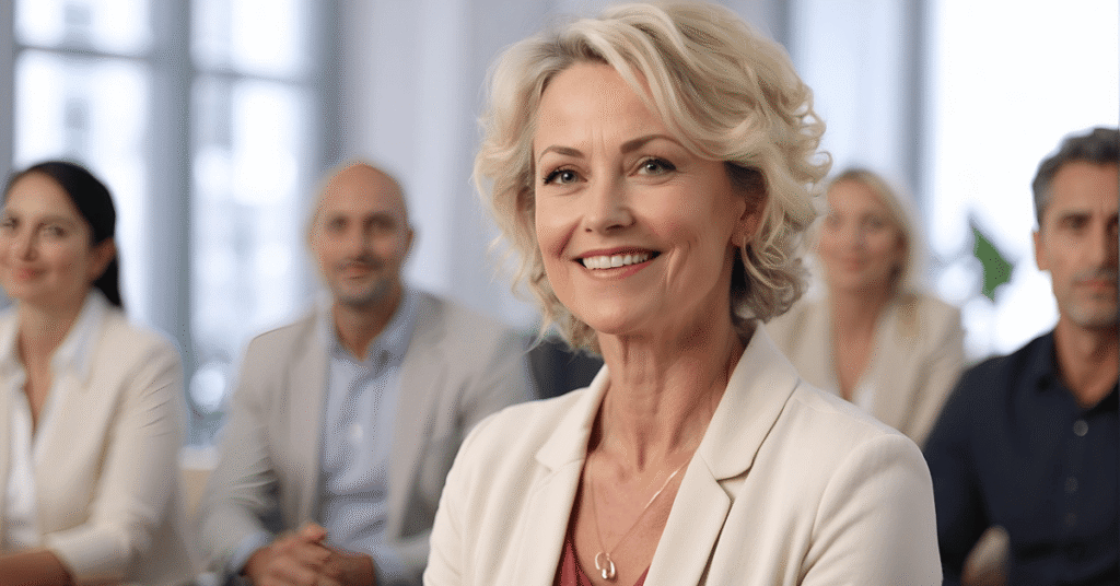 Professional investors attending a private market briefing, representing the sophisticated audience of family offices and high-net-worth individuals focusing on private credit trends in 2025.